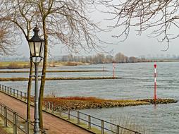 Niederrhein Promenade Rees Shore