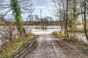 High Water Flow River