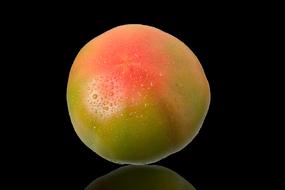 sweet fruit on black background