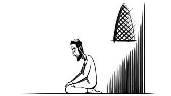 prayer mosque muslim man drawing