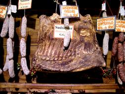 deli meats in the store