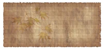 paper parchment maple plant frame