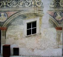 Tilted Window Medieval Building