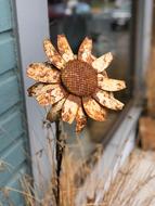 Sunflower Metal Rustic