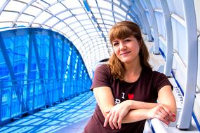 Girl Modern architecture