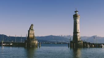 Lindau Harbour Entrance Lighthouse
