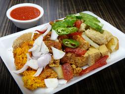 meat dish with sauce