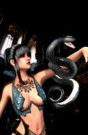 black snake girl