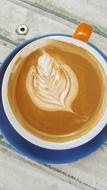 garnished sweet coffee
