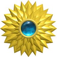 ornament gold gem flourish circle