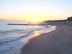 Beach Evening Sun Sunset Baltic