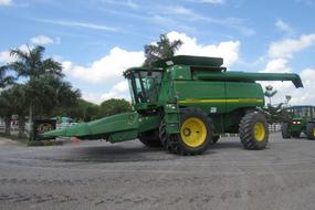 green farm tractor
