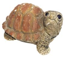 Colorful, cute figure of turtle, at white background, clipart