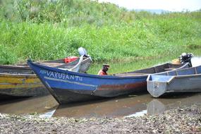 Boat Uganda Lake