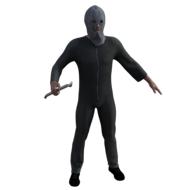 3d model of the burglar with tool, at white background, clipart