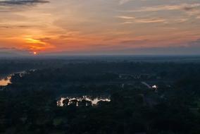 Angkor Wat Temple Complex Sunset