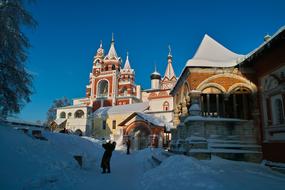 historic snowy Architecture