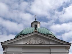 church roof green view