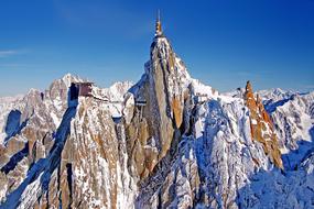 Aiguille Du Midi Alpine Mountains