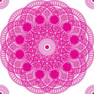 pink round circle decorate square