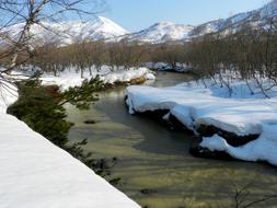 Winter Snow River