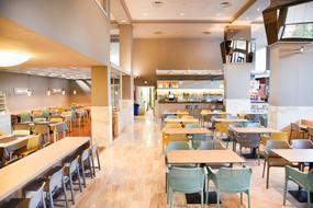 pleasant atmosphere in the restaurant
