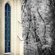 Window Winter Church