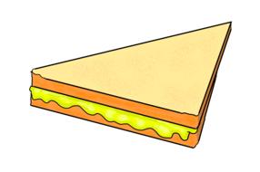 fried cheese sandwich pattern