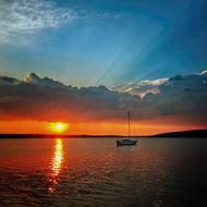 Sunset Water Dusk