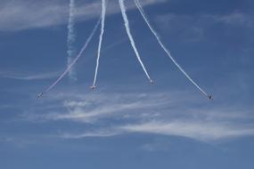 aircrafts flight on sky