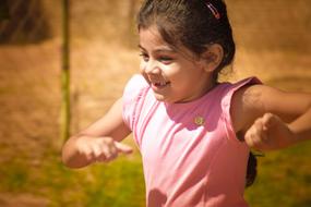 happy Girl Child Outdoors