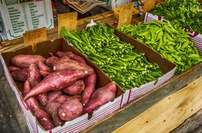 sale of tasty vegetables