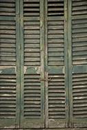 old dark green shutters