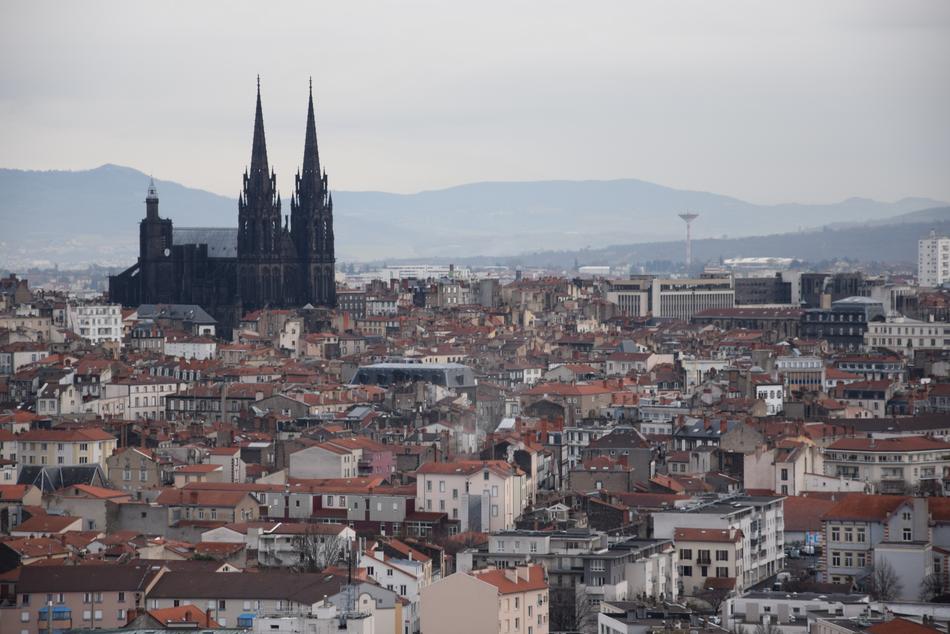 Clermont-Ferrand Cathedral in City