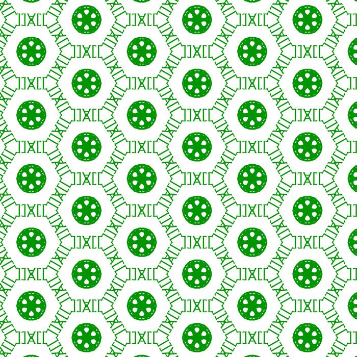 white background green shapes