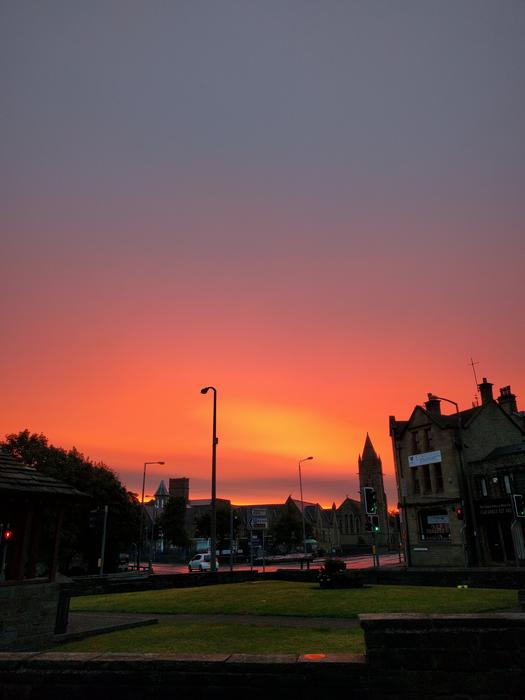 Sunrise Orange Sky Landscape