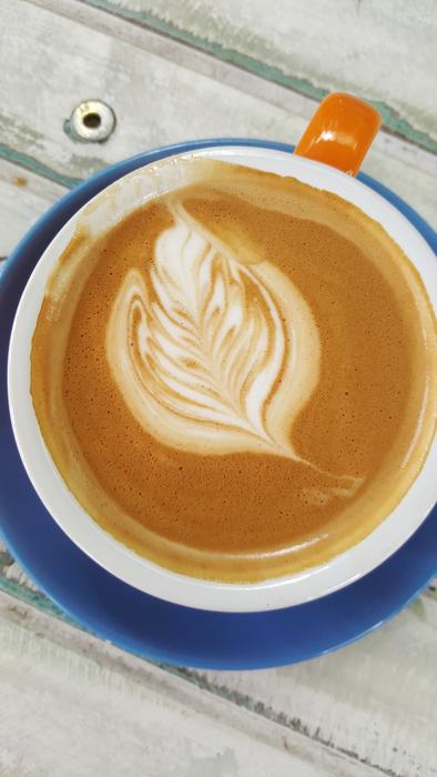 garnished sweet coffee