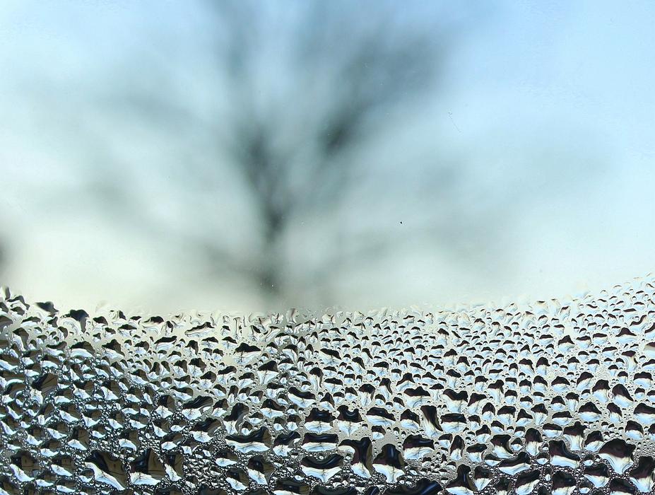 Pane Drops Of Water Nature blur