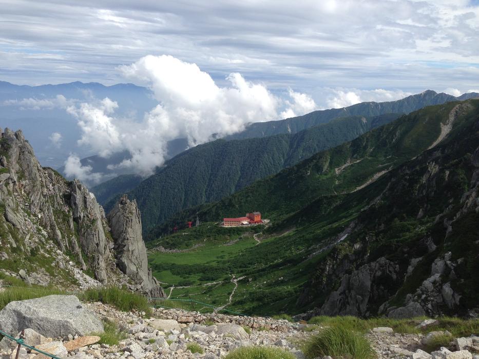 Mountain climbing view