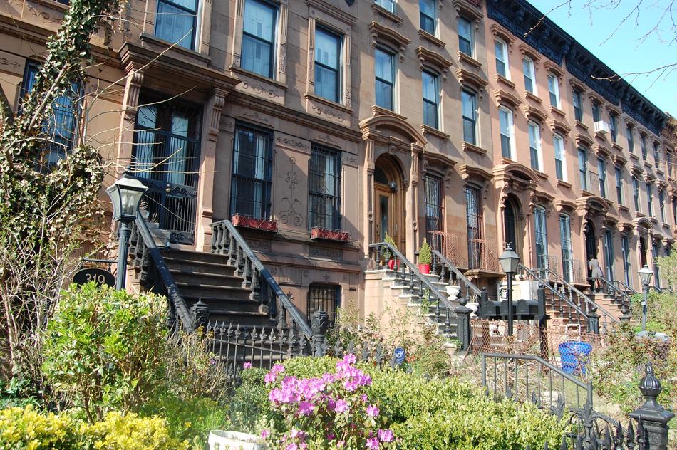 Architecture House facade in brooklyn