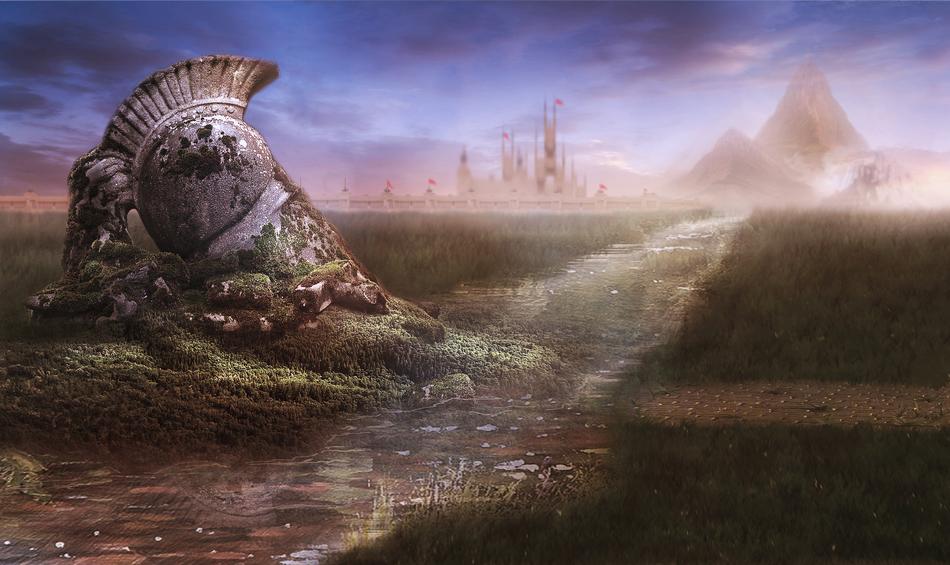 Matte Painting Stock Background