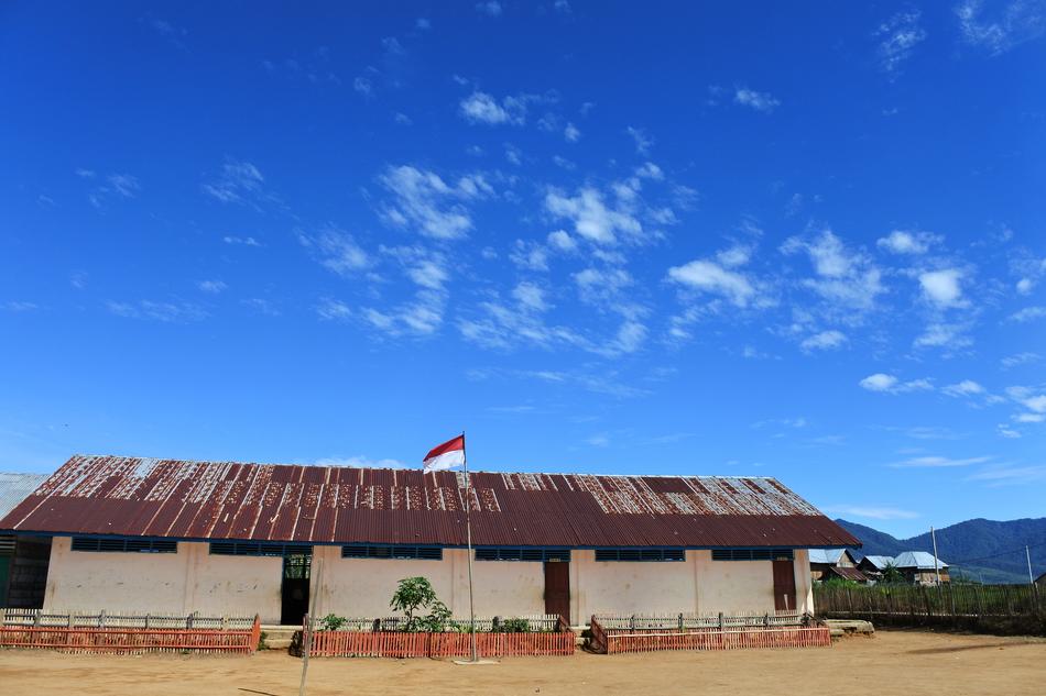 old school building in Semende, Indonesia