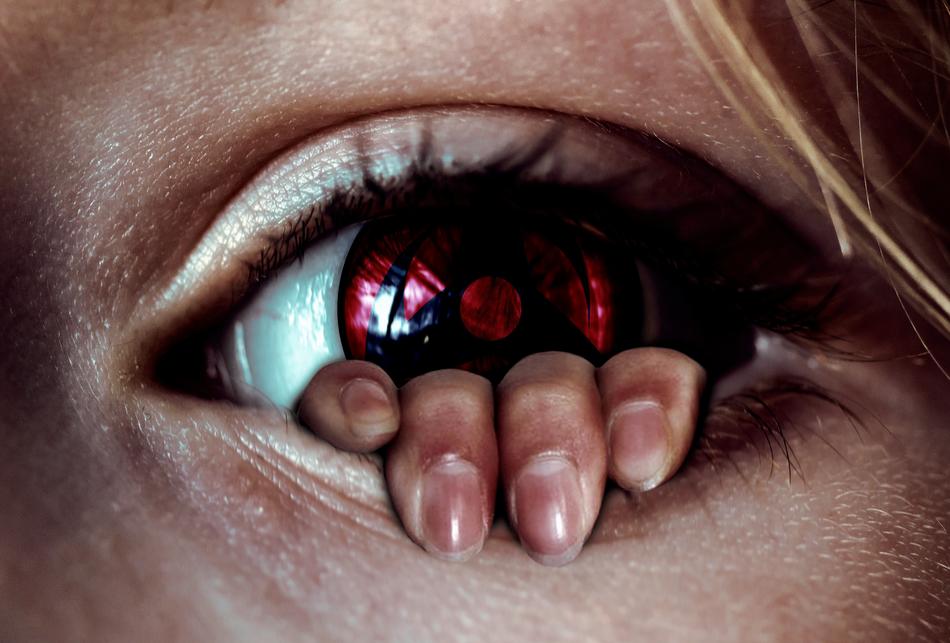 clipart of red eye fingers