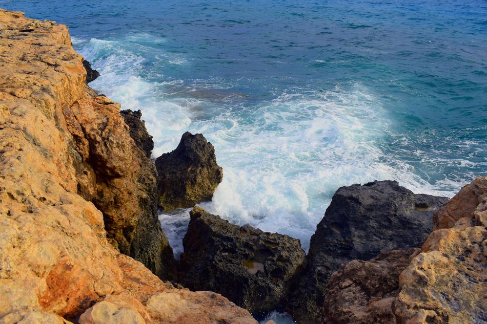 Rocky Coast Cliff by Sea
