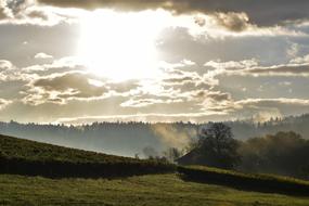 Autumn Landscape Fog