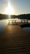 Dock Water Sunset