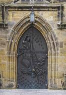 old gate at the church