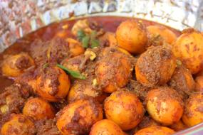 fried eggs with spices