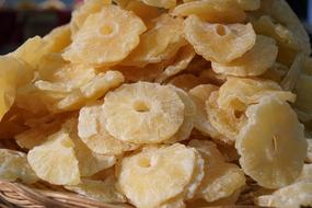 Dried sweet pineapple