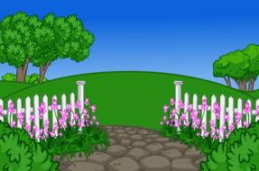 nature green the cartoon garden